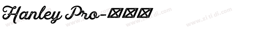 Hanley Pro字体转换